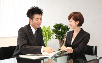 パンフレットチラシなど制作の打ち合わせ